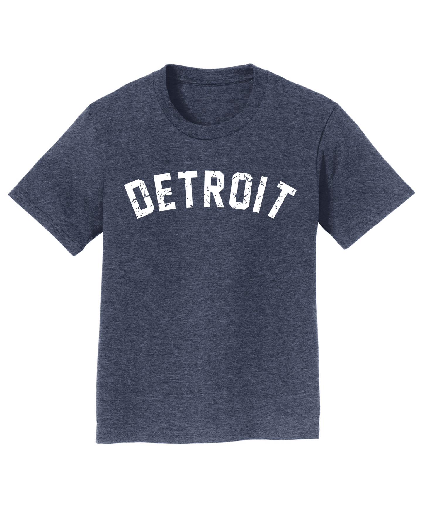 Youth Detroit Arch Heather Navy Shirt