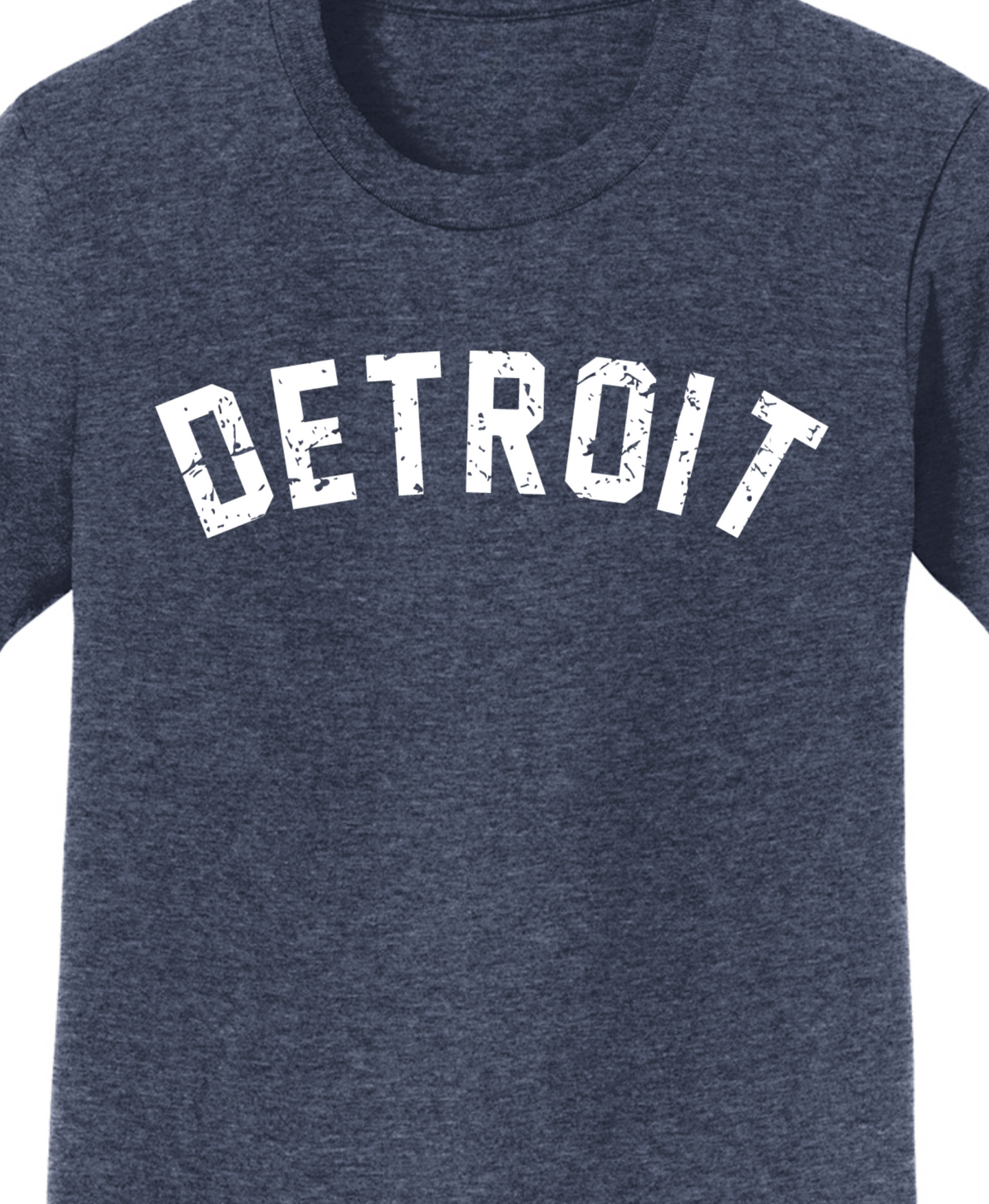 Youth Detroit Arch Heather Navy Shirt
