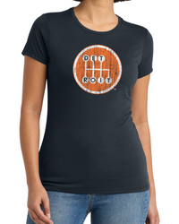 Ladies Shifter Navy Premium Triblend Shirt