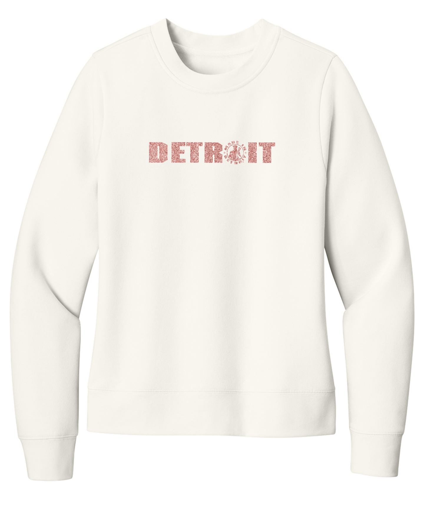 Ladies Rose Gold Detroit Crewneck