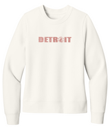 Ladies Rose Gold Detroit Crewneck