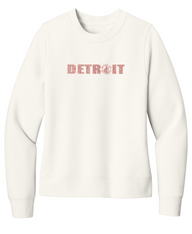 Ladies Rose Gold Detroit Crewneck