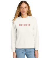Ladies Rose Gold Detroit Crewneck