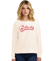 Ladies Detroit Heart Bubble Featherweight Long Sleeves