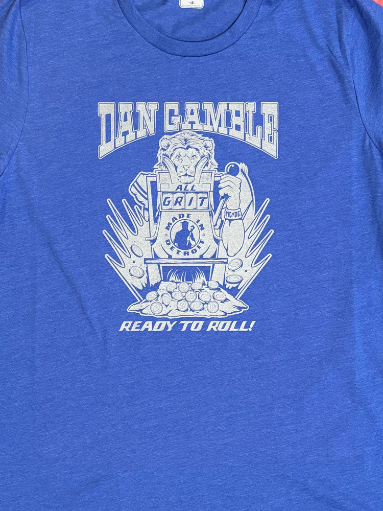 Dan Gamble Heather Royal Crew - Small Only