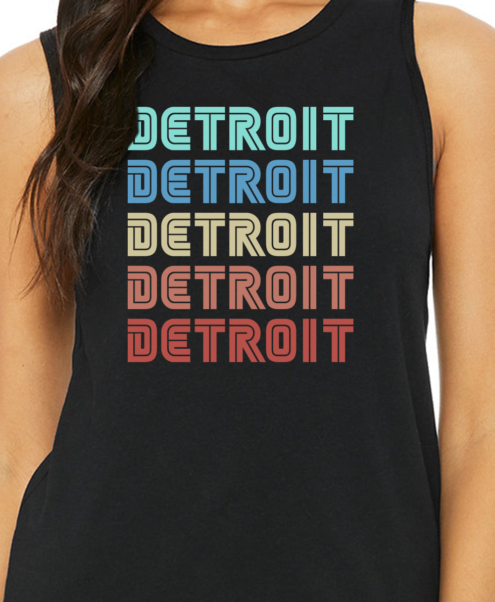 Ladies Detroitx5 Muscle Tank (M ONLY)