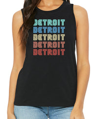 Ladies Detroitx5 Muscle Tank (M ONLY)