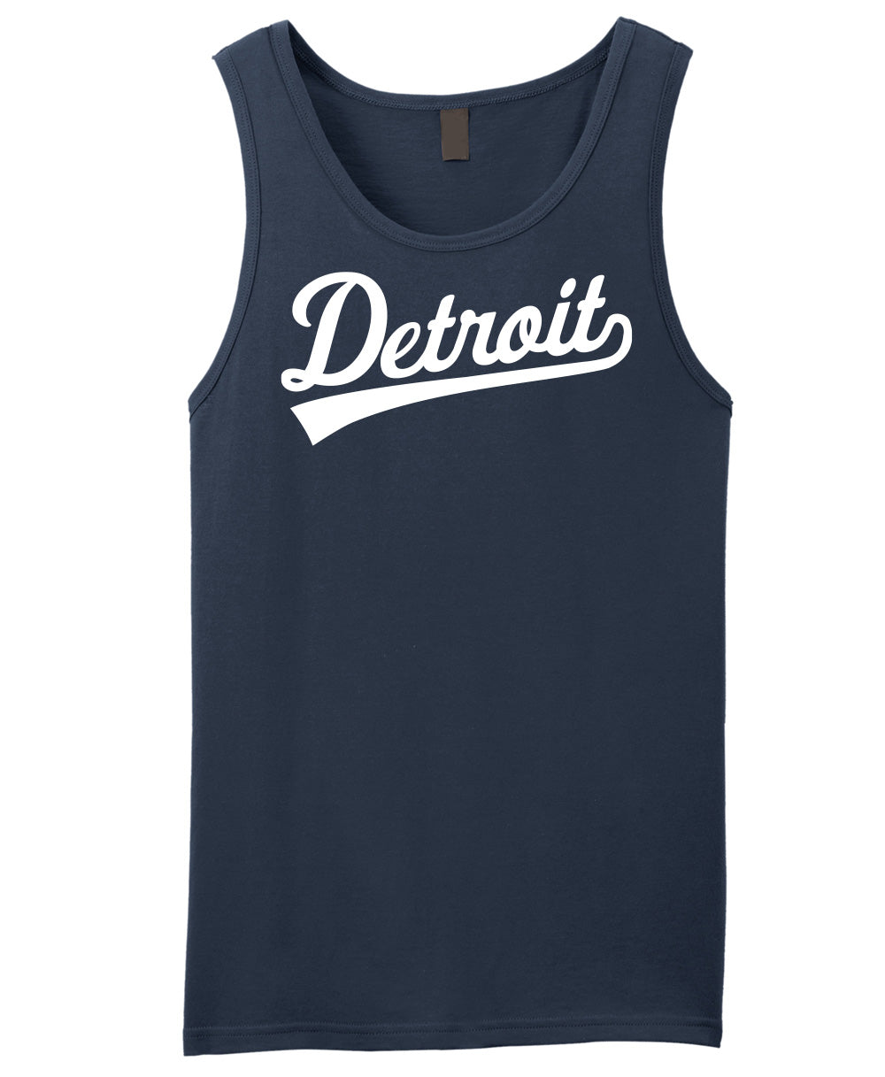 Men's Detroit Tail Script Tank – Made In Detroit