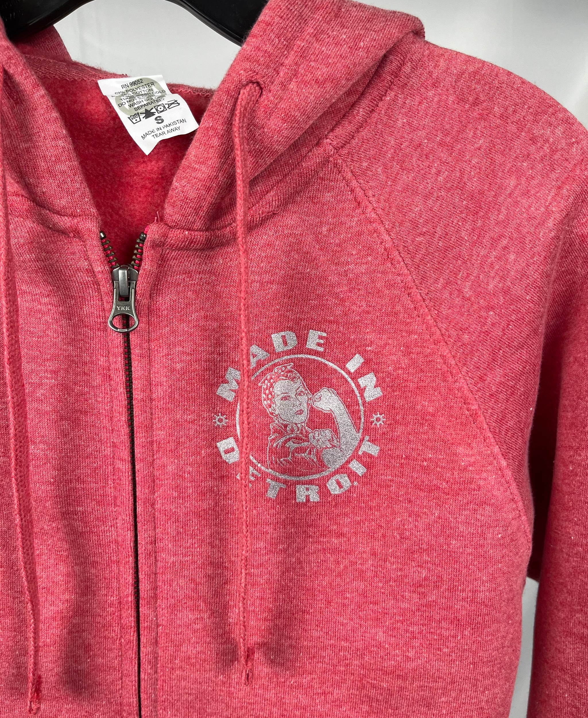 NEW (1 of 1) Ladies Silver Rosie Heather Red Zip Up - SMALL