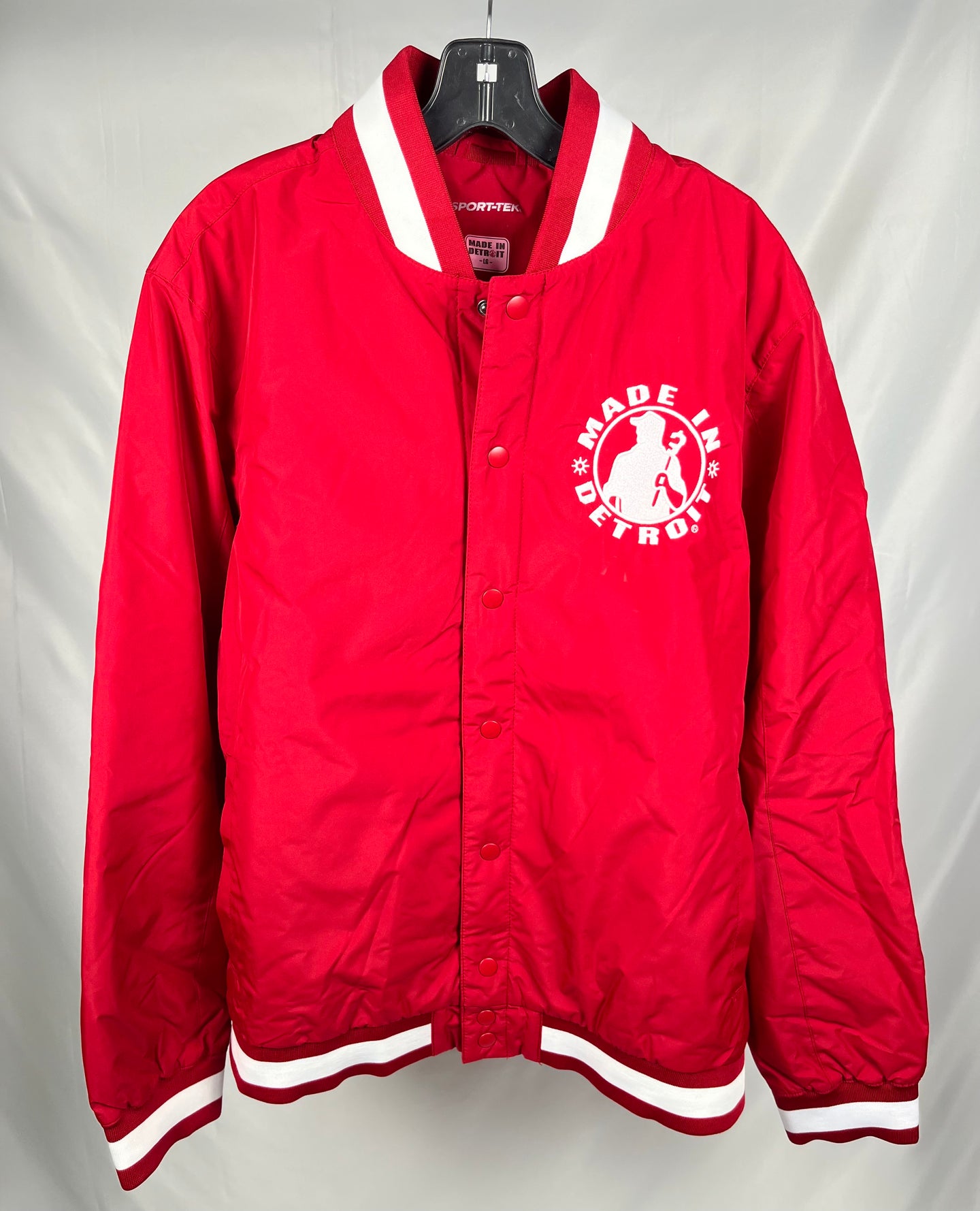(1 of 1) MID Red Insulated Varsity Jacket - LARGE