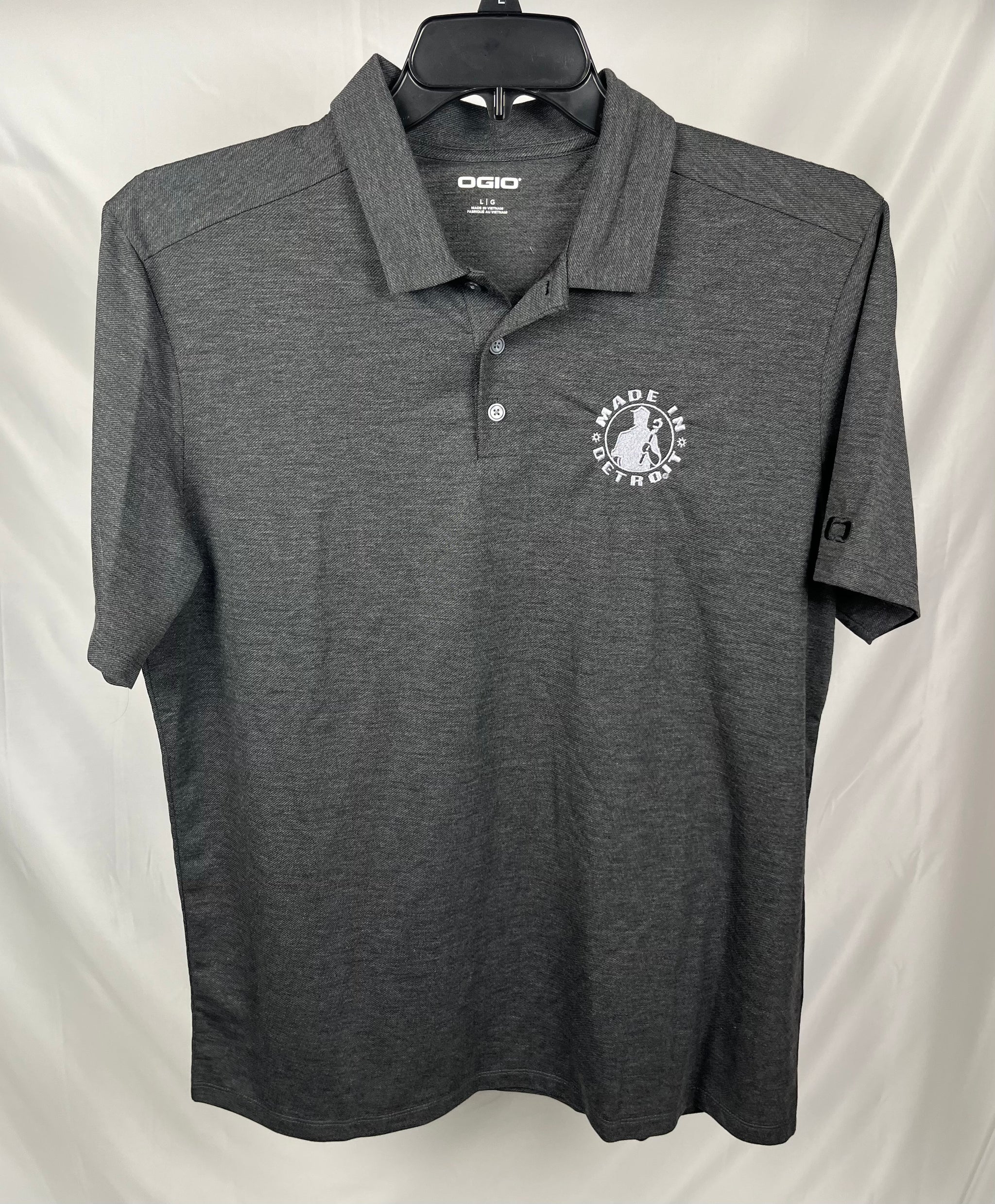 NEW (1 of 1) Silver MID Dark Grey OG Polo - LARGE