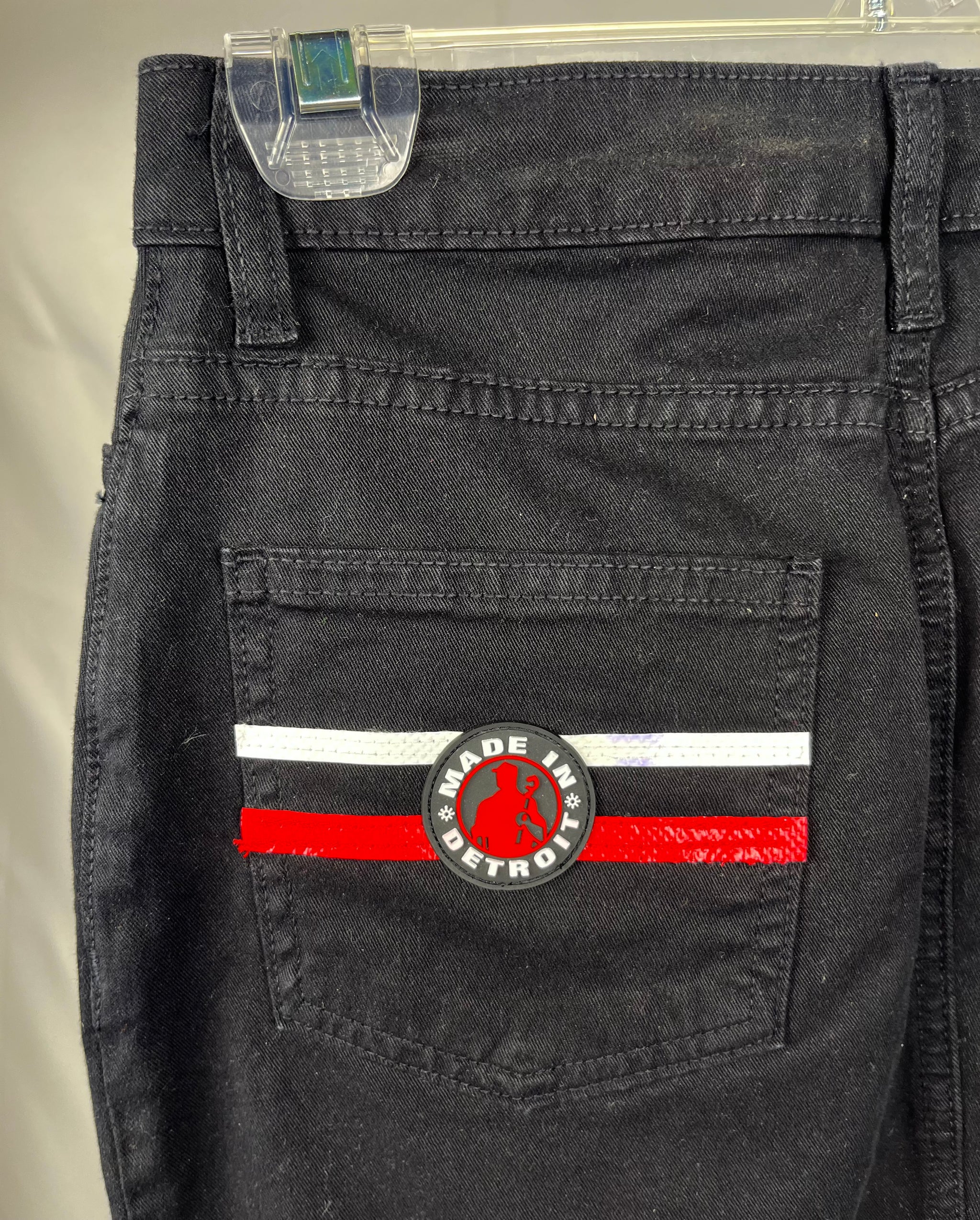 (1 of 1) Vintage MID Black Jean Skirt - MEDIUM