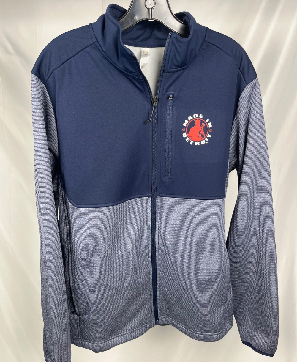 (1 of 1) MID Hybrid Navy Zip Up - LARGE