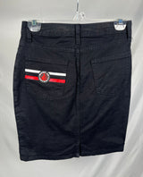 (1 of 1) Vintage MID Black Jean Skirt - MEDIUM