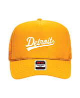 Detroit Script Foam Trucker