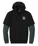 Detroit Black Layered Hoodie