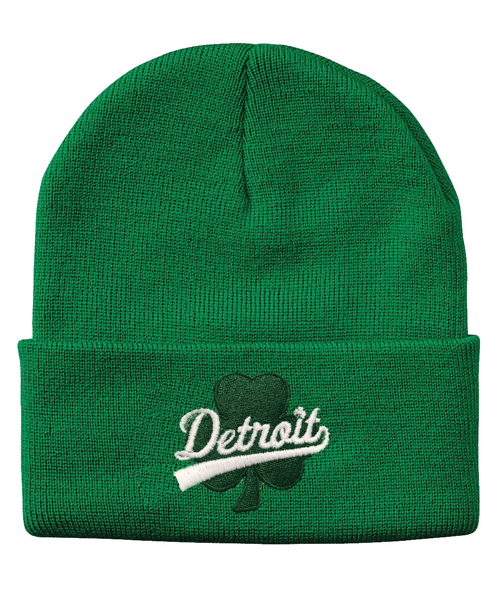 Clover w/ Detroit Tail Beanie
