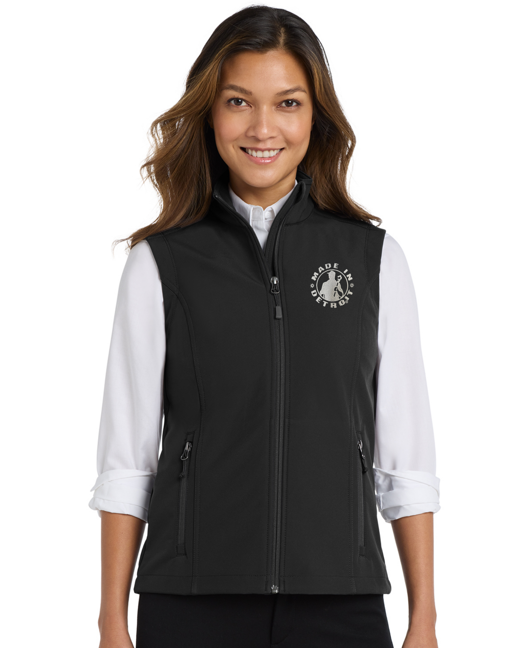 Ladies MID Soft Shell Black Vest