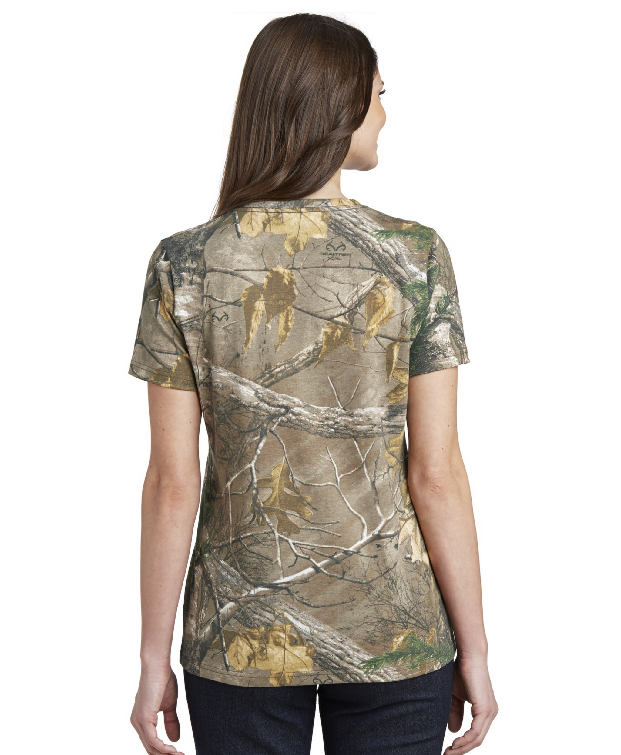Ladies MID Camo V-Neck
