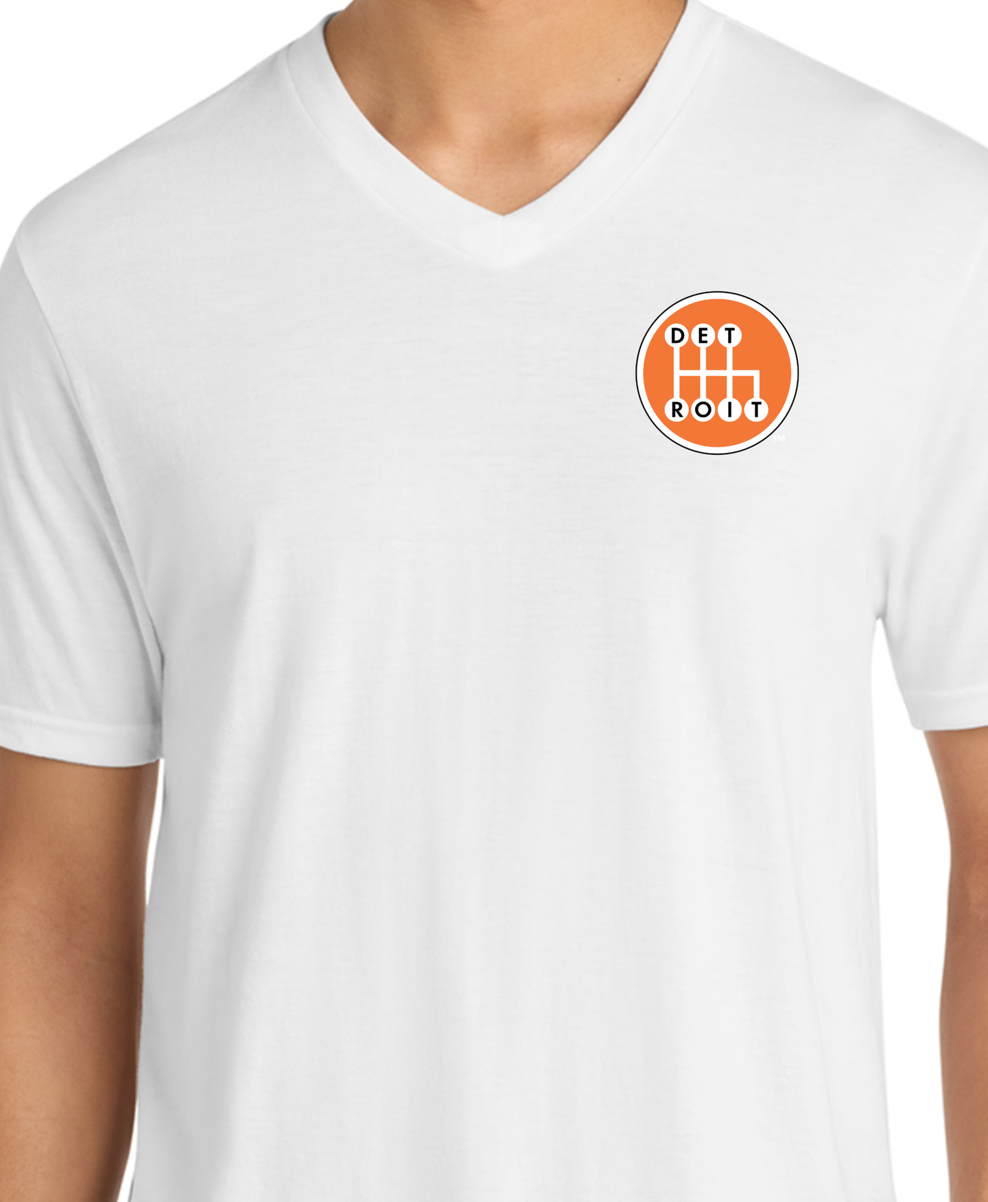 Shifter Premium Triblend White V-Neck