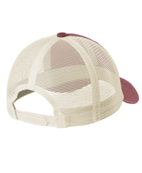 MID Red Beach Wash Mesh Snapback Cap