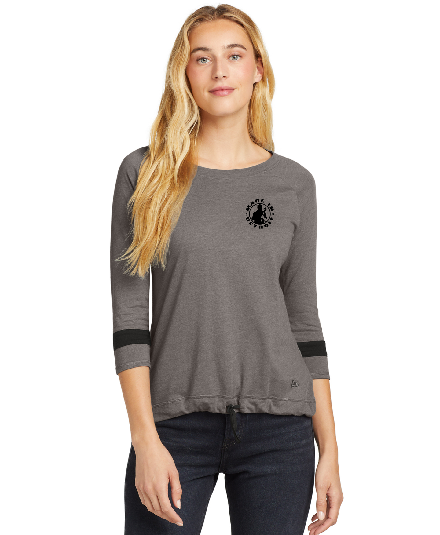 Ladies New Era Premium Triblend 3/4 Sleeve