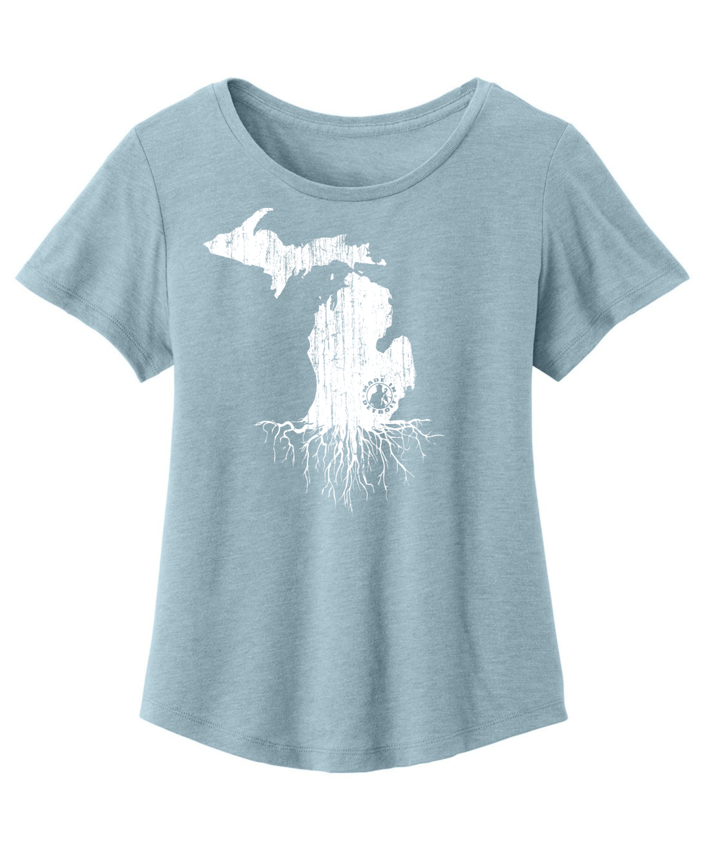 Ladies MI Roots Premium Triblend Scoop Neck Shirt