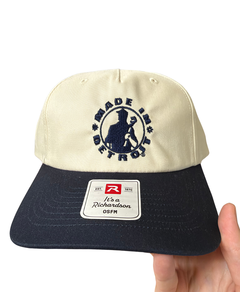 MID Snapback Cream/Navy Hat