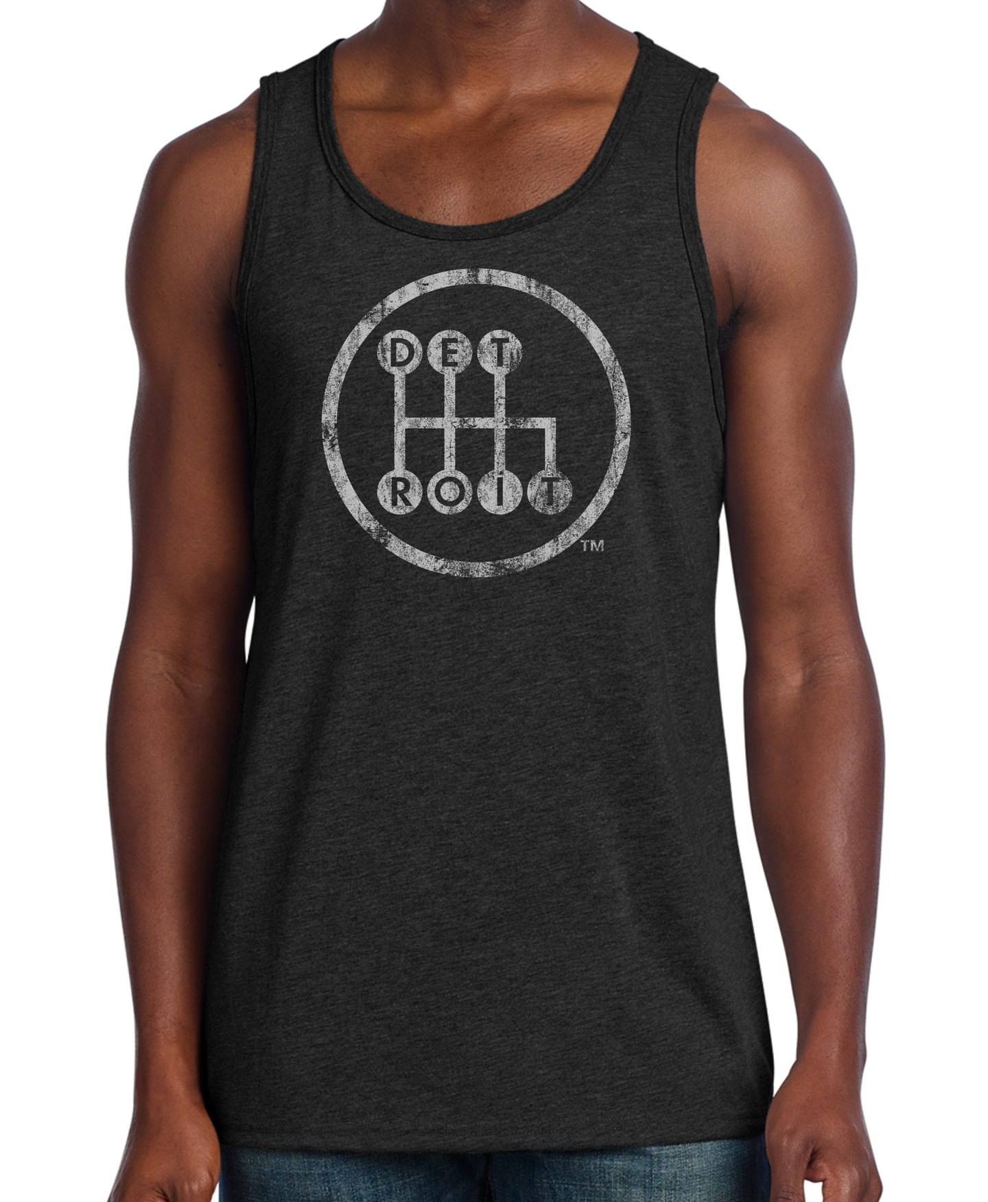 Men's Shifter Premium Triblend Black Tank