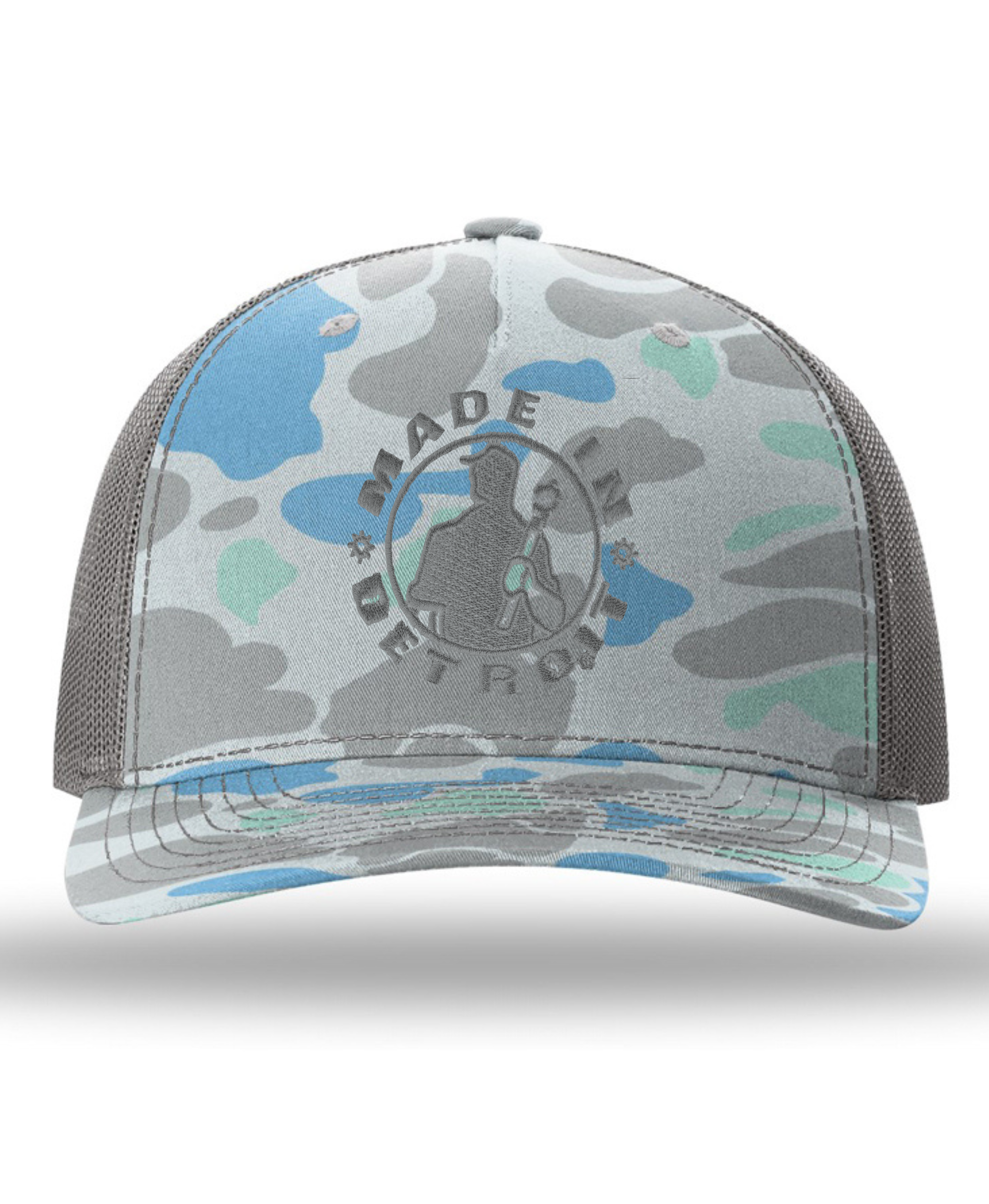 MID Saltwater Duck Camo 5 Panel Trucker Snapback