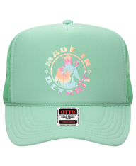 MID Tie Dye Seafoam Green Foam Trucker