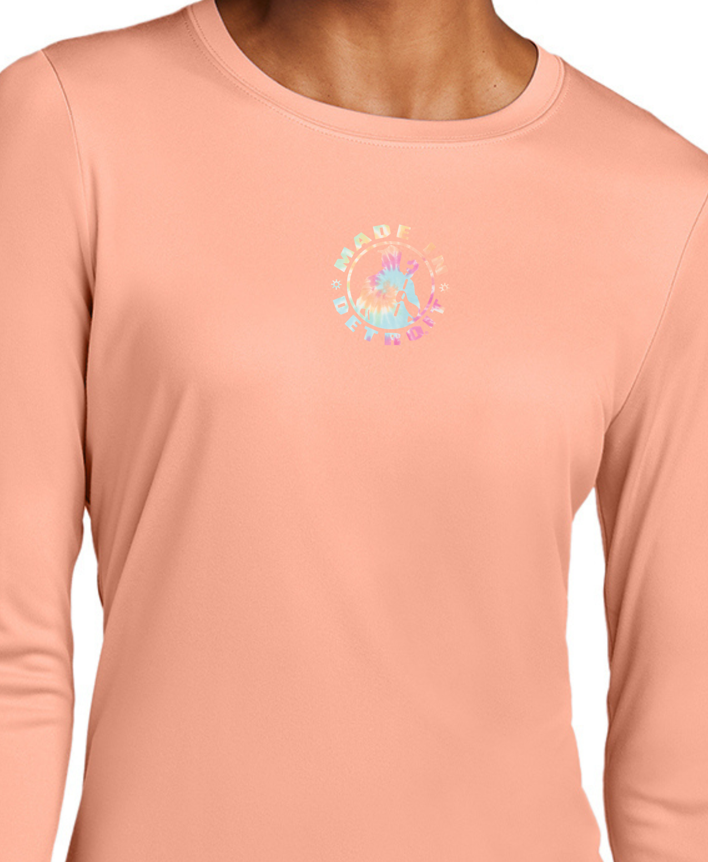 Ladies MID Tie Dye UV Long Sleeve