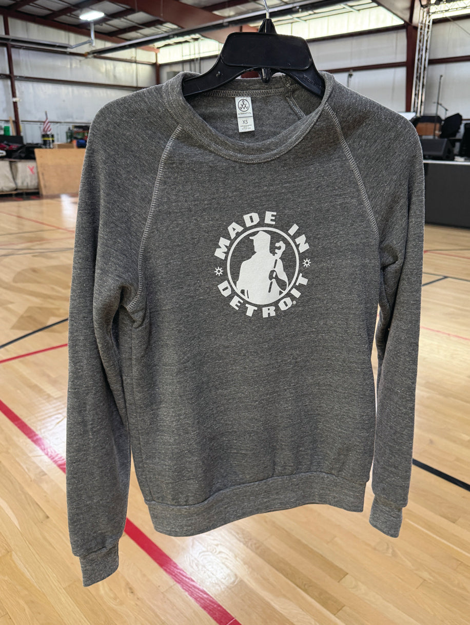 (1 of 1) MID Heather Gray  Tri-Blend Crewneck - XS