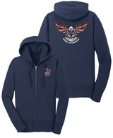 Ladies MID Old Glory/Made In America Eagle Zip-Ups