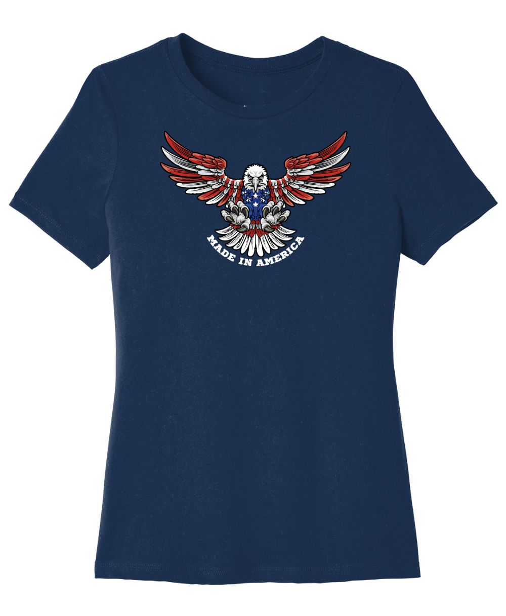 Ladies Made In America Eagle Shirts
