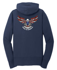 Ladies MID Old Glory/Made In America Eagle Zip-Ups