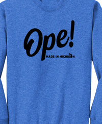Unisex Ope! Made In Michigan Long Sleeve