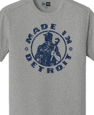 New Era MID Eco Grey w/ Navy Distressed Shirts