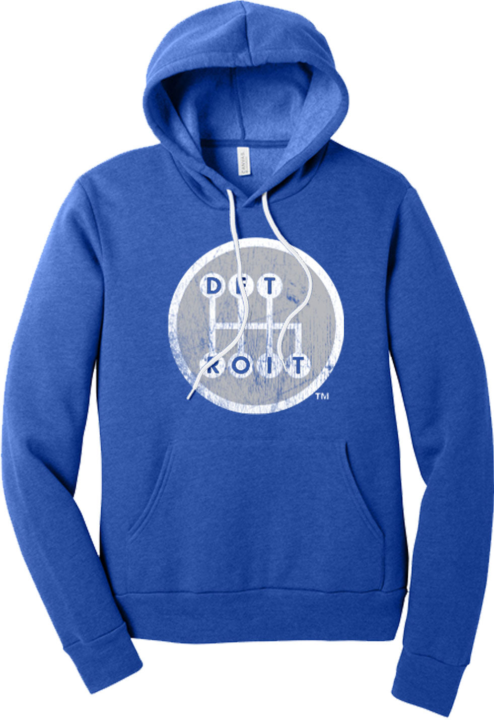 Heather Royal Distressed Shifter Hoodie