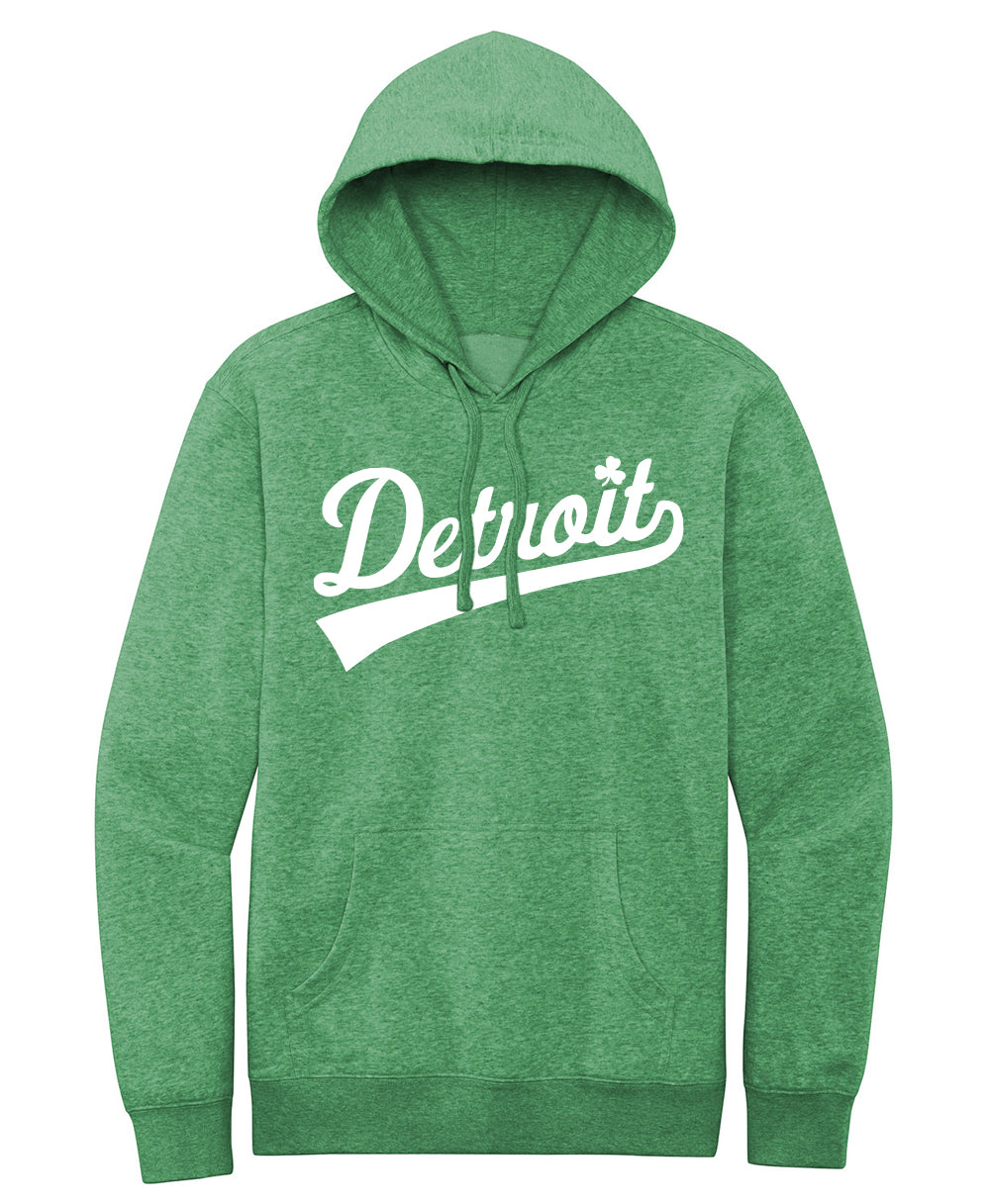 Detroit Clover Tail Script Hoodie - 2XL