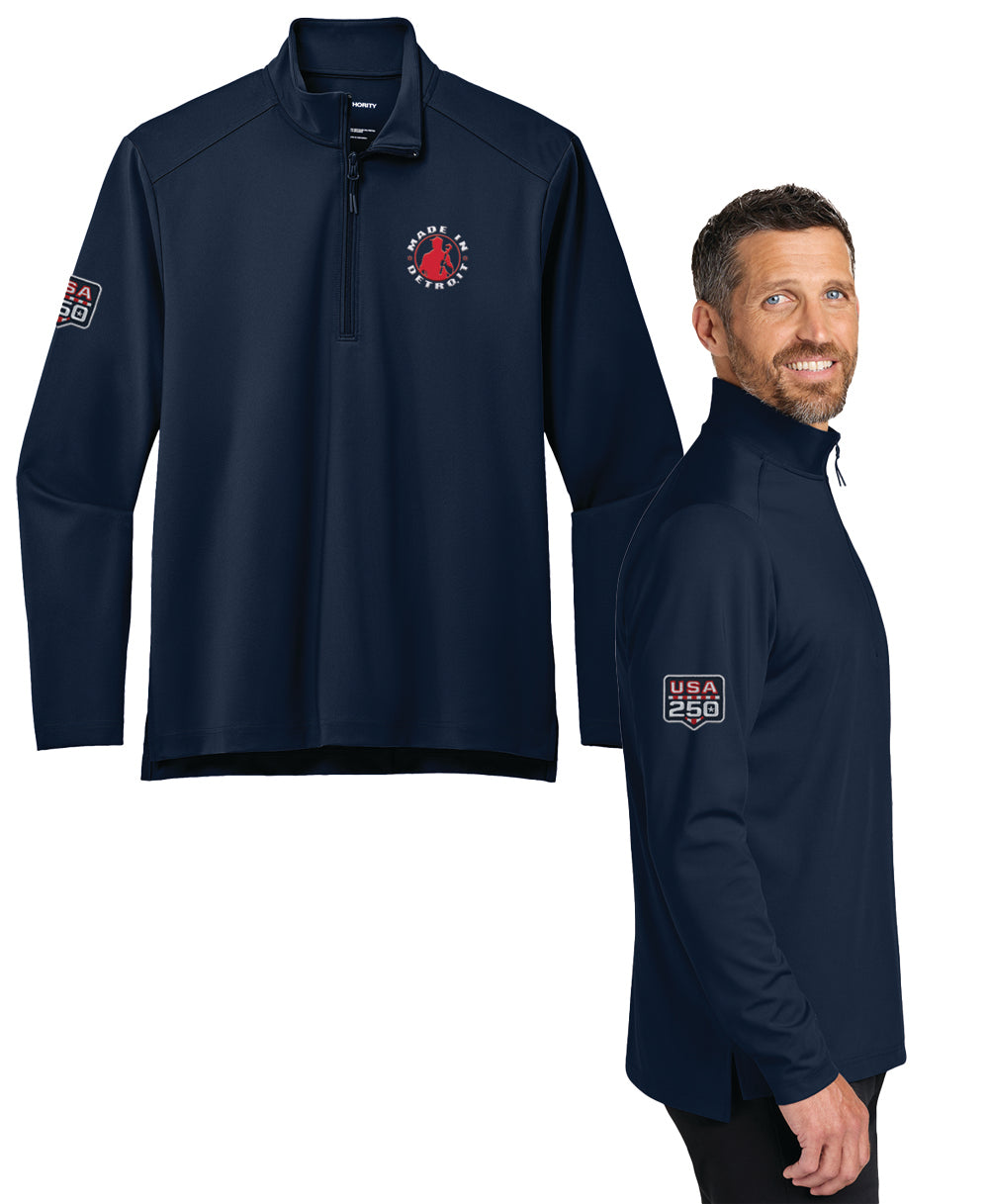 USA 250th Anniversary Quarter Zip Pullover | Made in Detroit