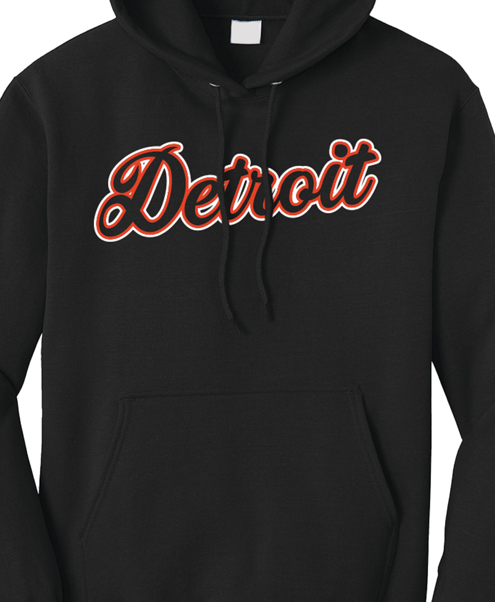 Detroit BBall Script Hoodie – Made In Detroit