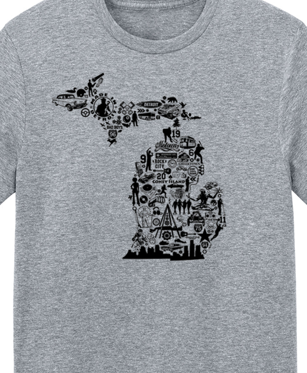 Michigan Collage Shirts