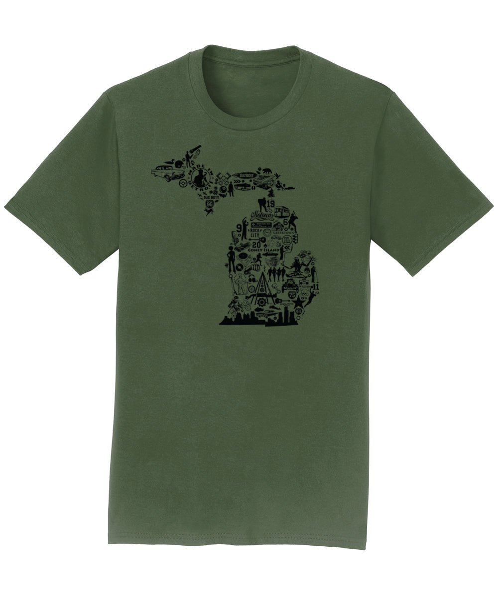 Michigan Collage Shirts