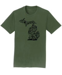 Michigan Collage Shirts