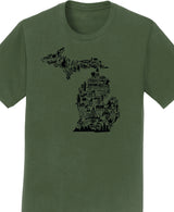 Michigan Collage Shirts