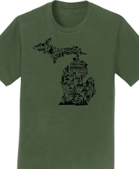 Michigan Collage Shirts