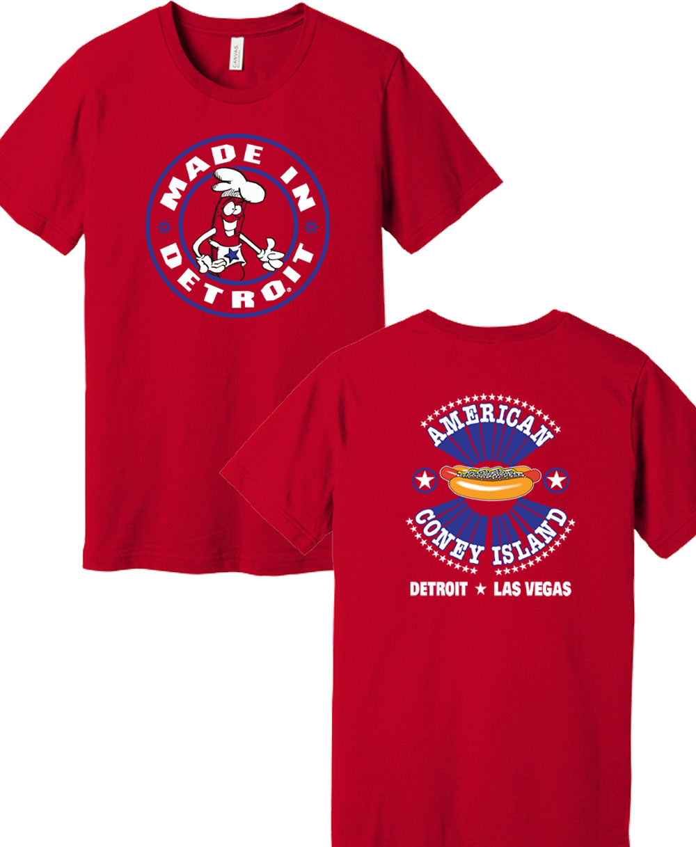 American Coney Island Red Shirt