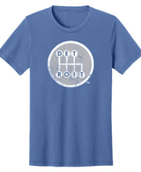 Shifter Distressed Solid Blue Tri-blend