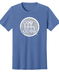 Shifter Distressed Solid Blue Tri-blend